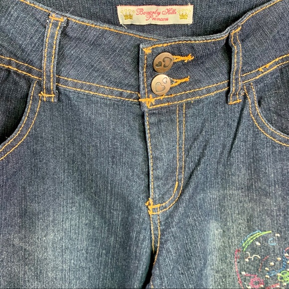 BEVERLY HILLS PRINCESS Jeans, Embroidered & Studs - Picture 5 of 10